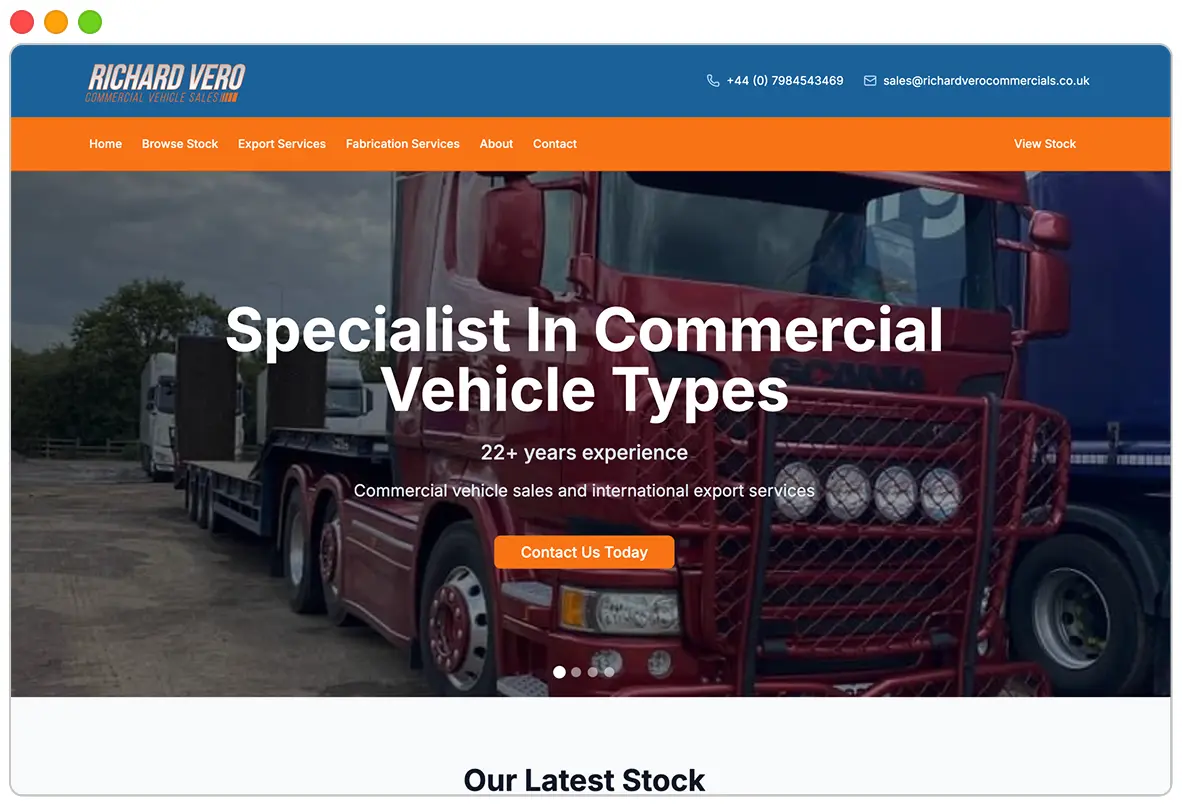 Website screenshot